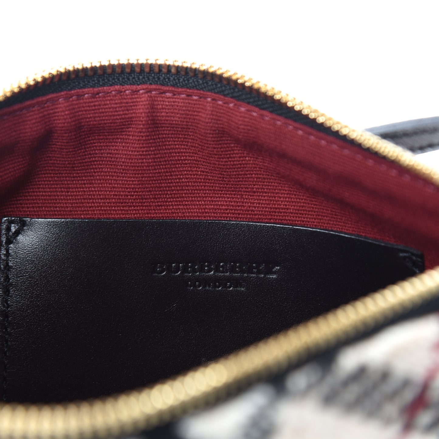 Wool Check Pochette Beige