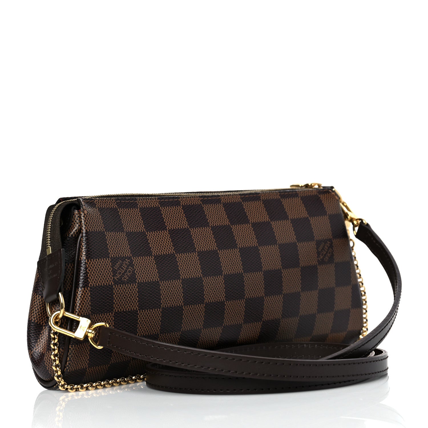 Louis Vuitton Damier Ebene Eva Clutch 3 of 8