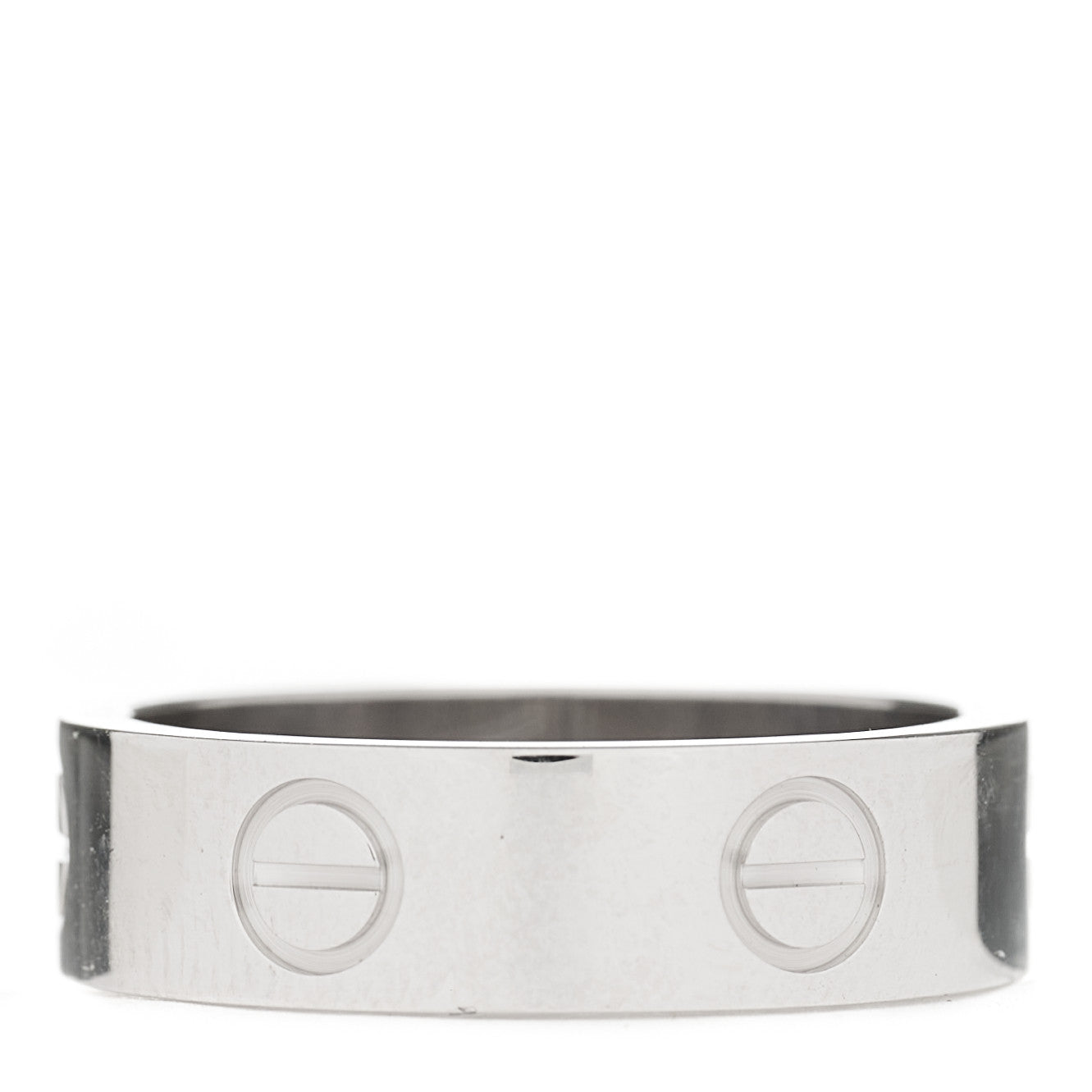 18K White Gold 5.5mm LOVE Ring 54 6.75