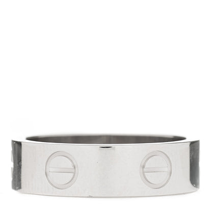 Cartier 18K White Gold 5.5mm LOVE Ring 54 6.75 3 of 4