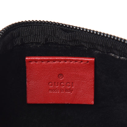 Gucci Monogram Small Cosmetic Case Red Black 6 of 7