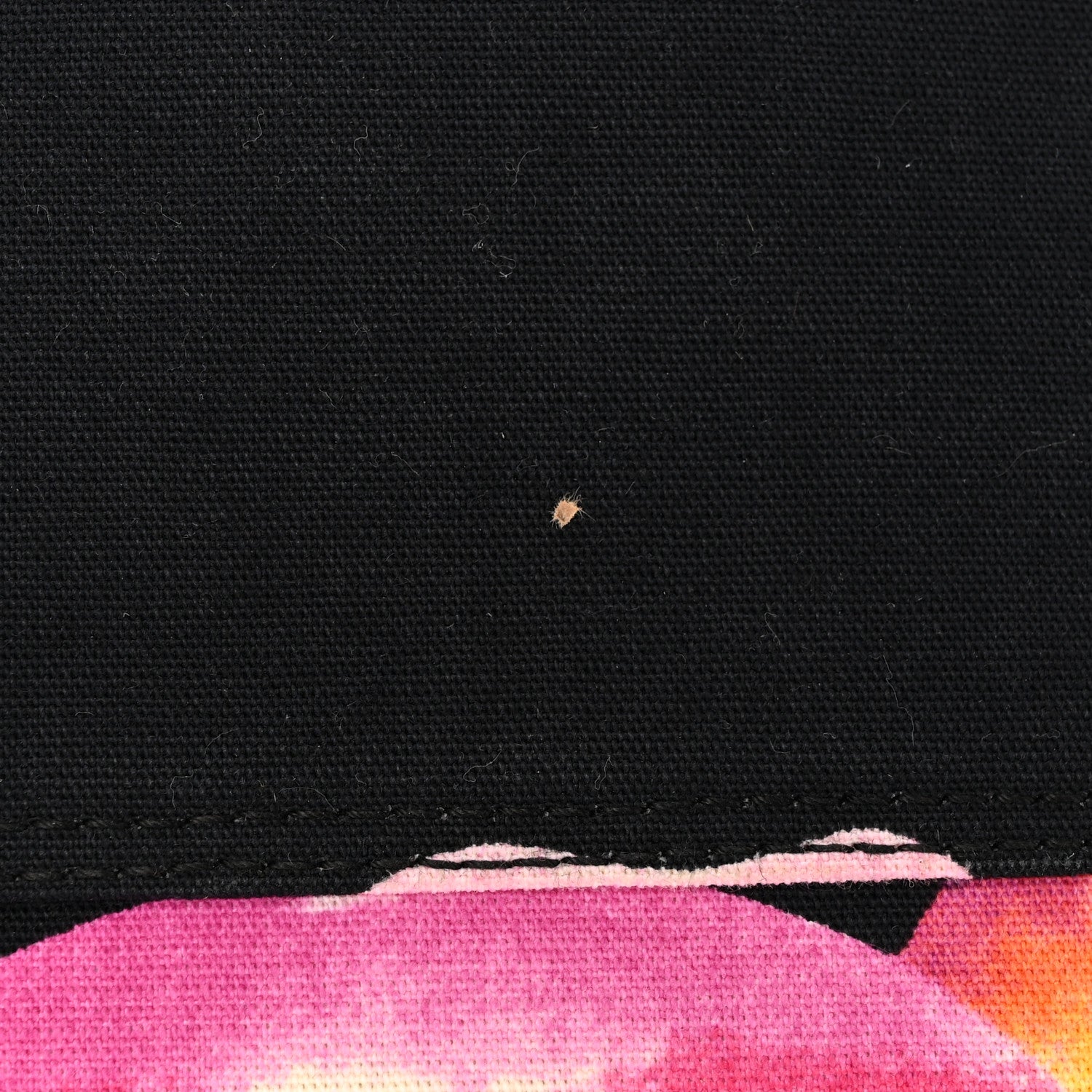 Christian Dior Patent Crystal Embellished Canvas Lips Print Tote Black Multicolor 23 of 26