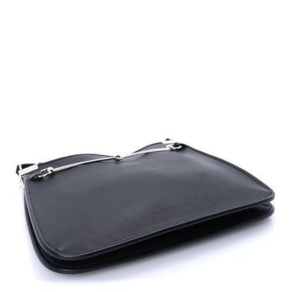 Gucci Calfskin Horsebit Slim Shoulder Bag Black 3 of 7