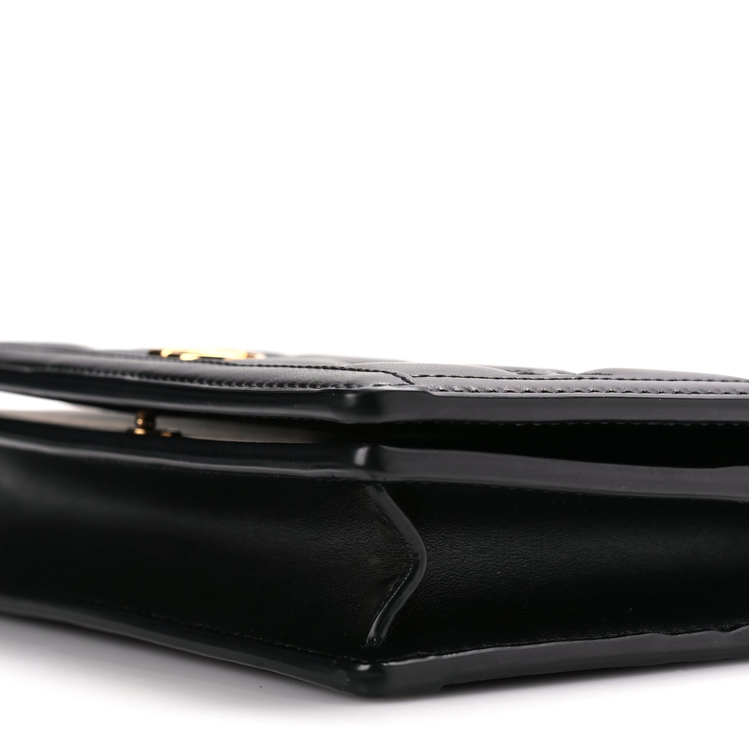 Gucci Calfskin GG Matelasse Chain Wallet Black 8 of 9