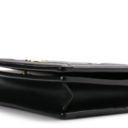 Gucci Calfskin GG Matelasse Chain Wallet Black 8 of 9