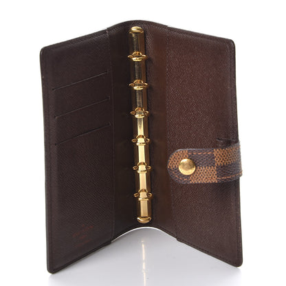 Louis Vuitton Damier Ebene Small Ring Agenda Cover 5 of 7