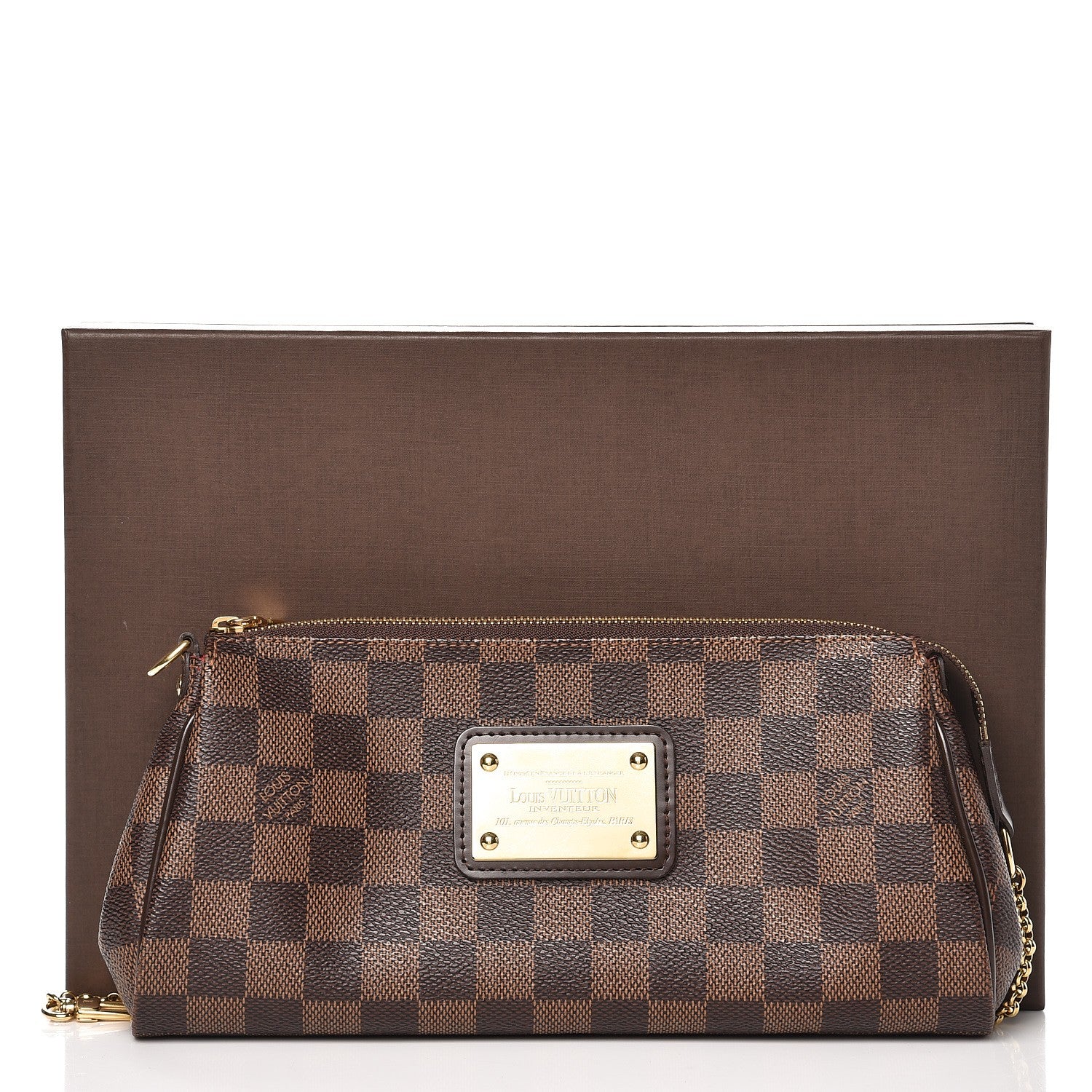 Louis Vuitton Damier Ebene Eva Clutch 8 of 8
