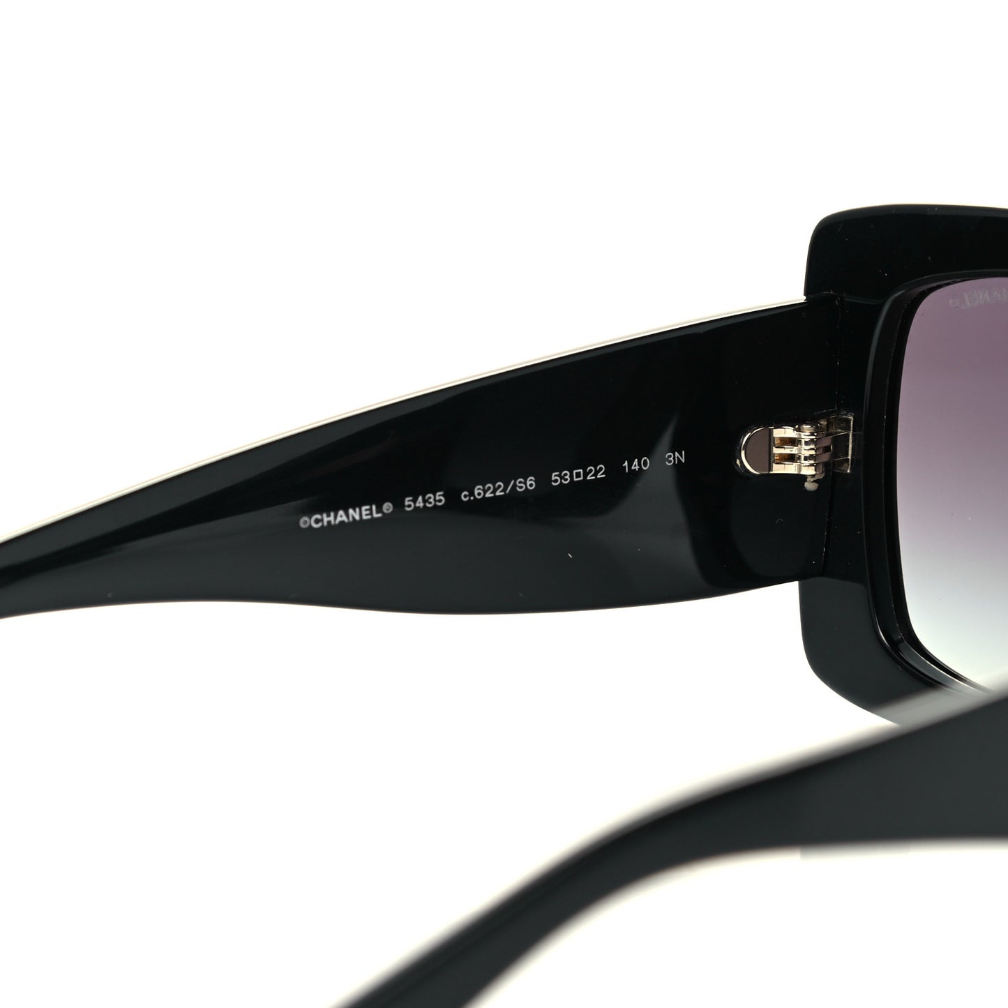 Acetate Rectangle Sunglasses 5435 Black