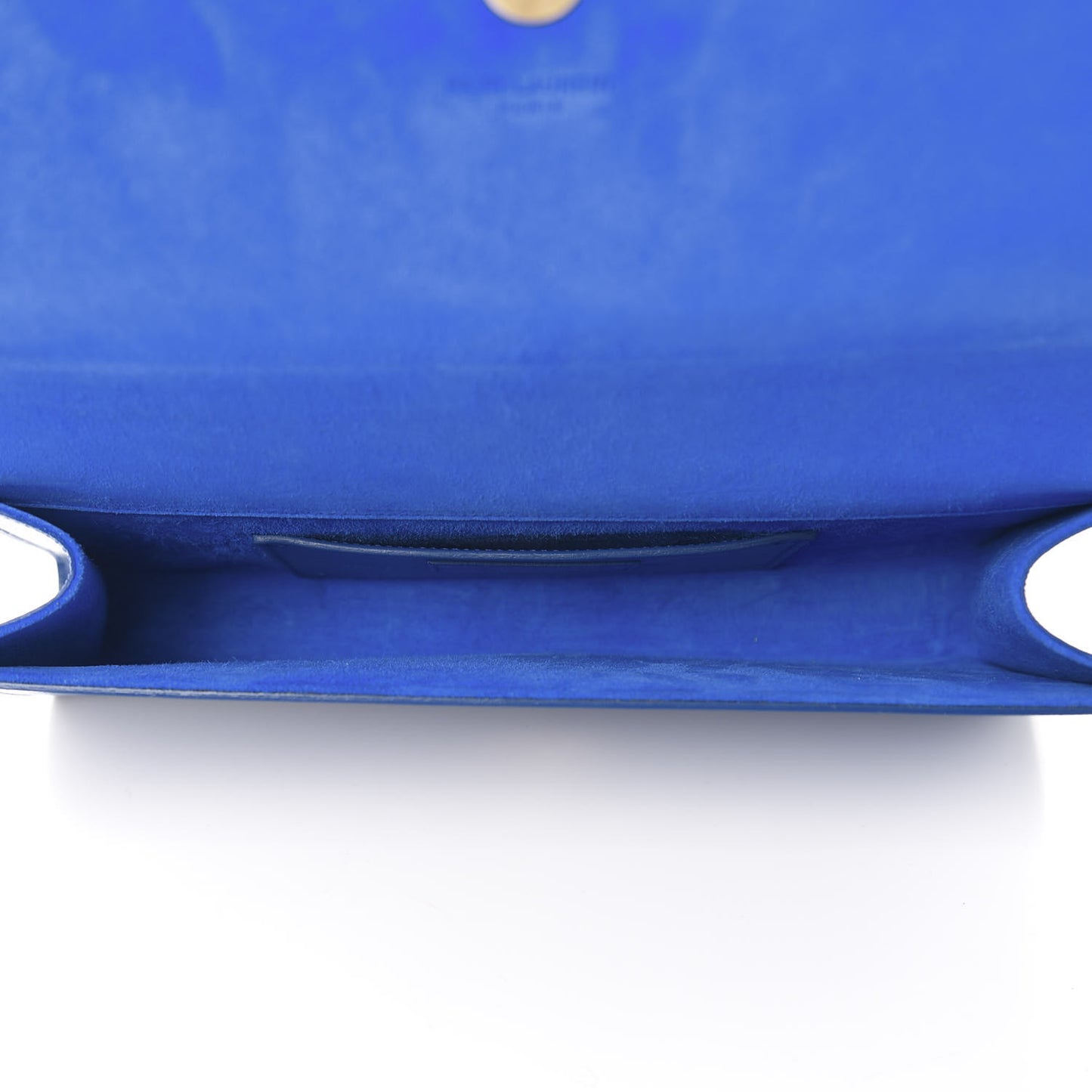 Grain De Poudre Classic Monogram Cassandre Clutch Royal Blue