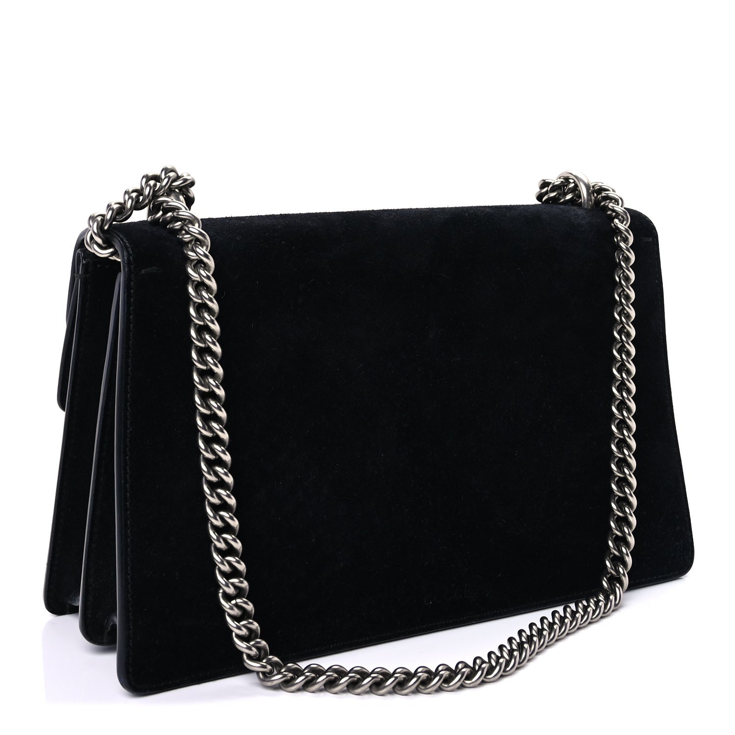 Gucci Suede Small Dionysus Shoulder Bag Black 2 of 8