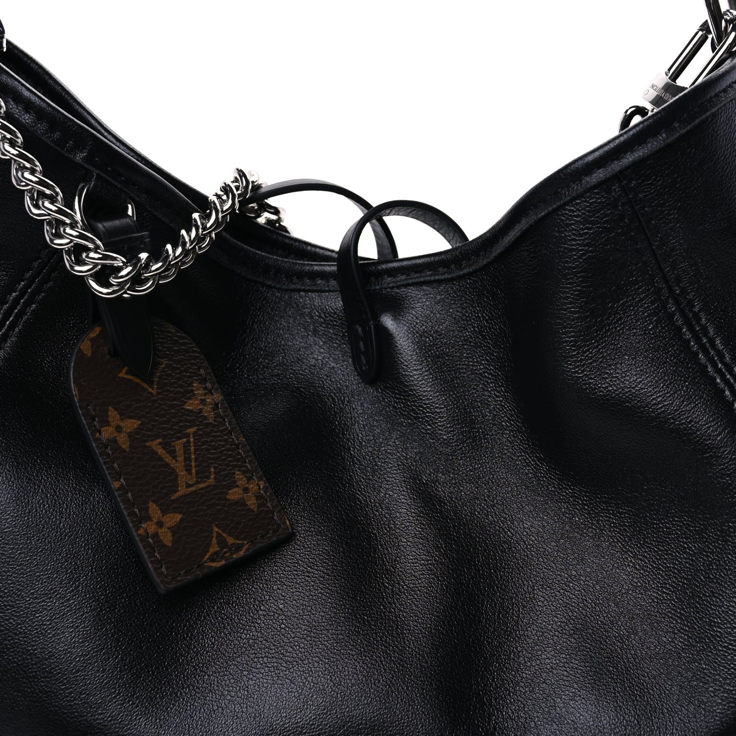 Louis Vuitton Lambskin CarryAll Cargo Vibe PM Black 6 of 7