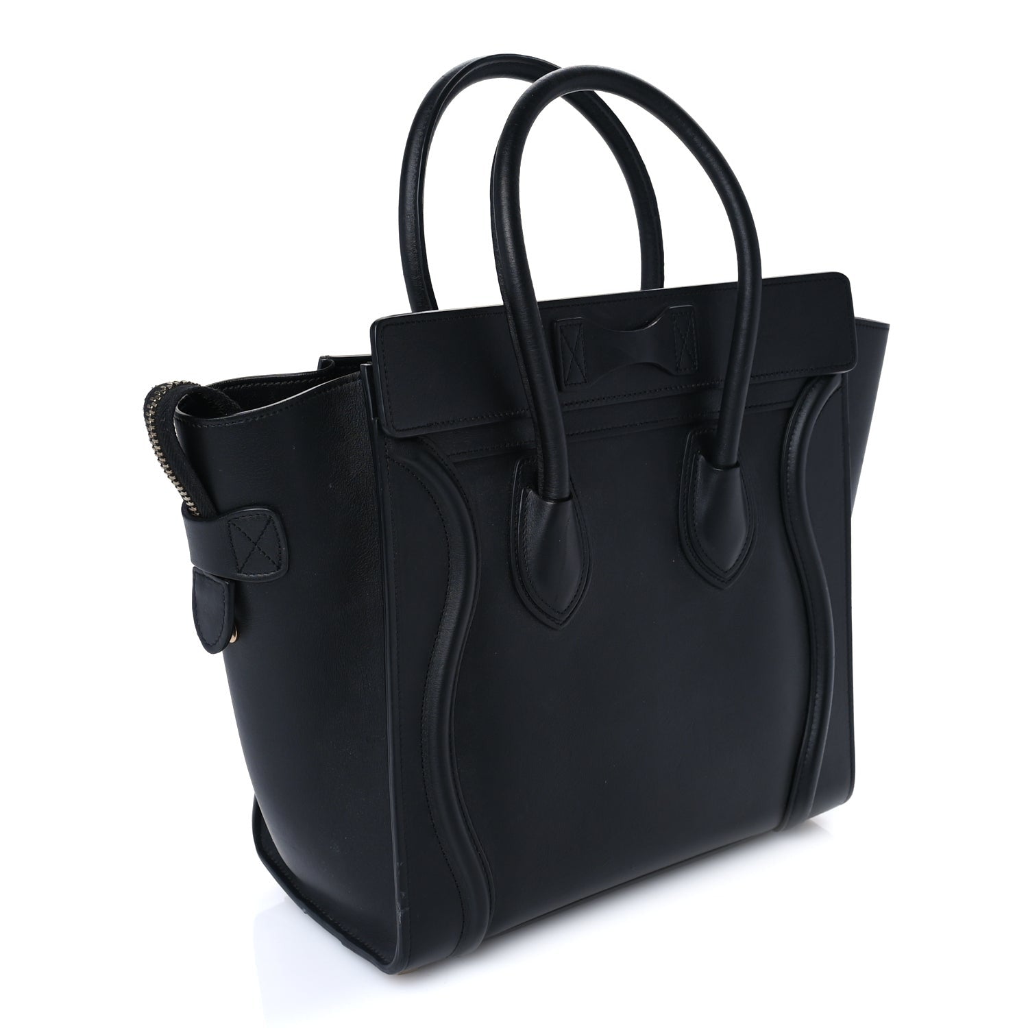Celine Smooth Calfskin Micro Luggage Black 2 of 8
