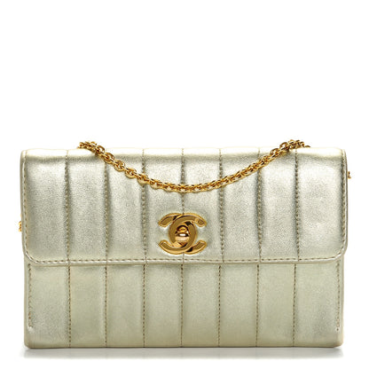 Chanel Lambskin Vertical Quilted Mini Flap Light Gold 1 of 7