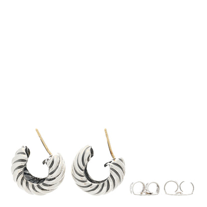 David Yurman Sterling Silver Cable Classics Hoop Earrings 3 of 4