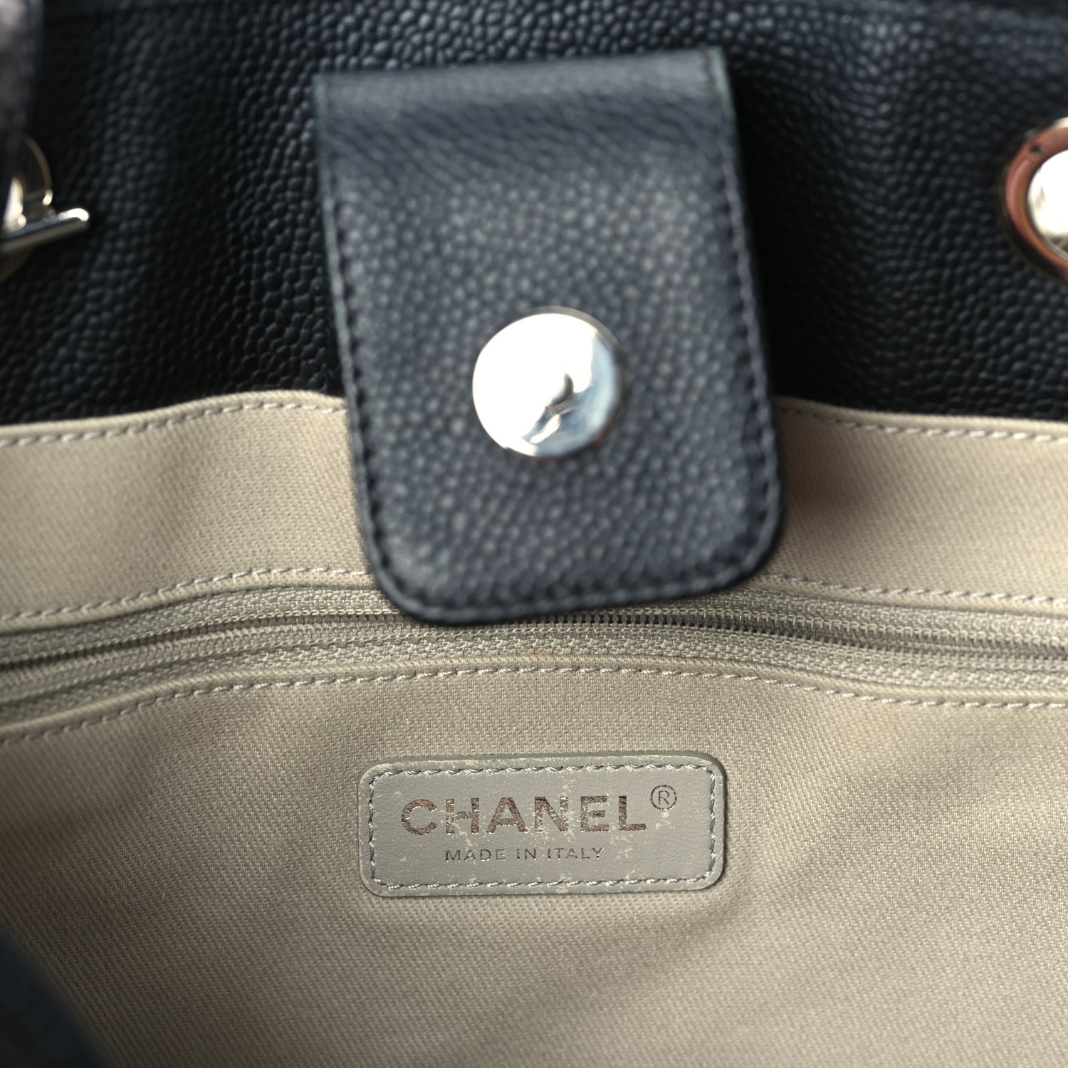 Chanel Glazed Calfskin Small Deauville Tote 5 of 9