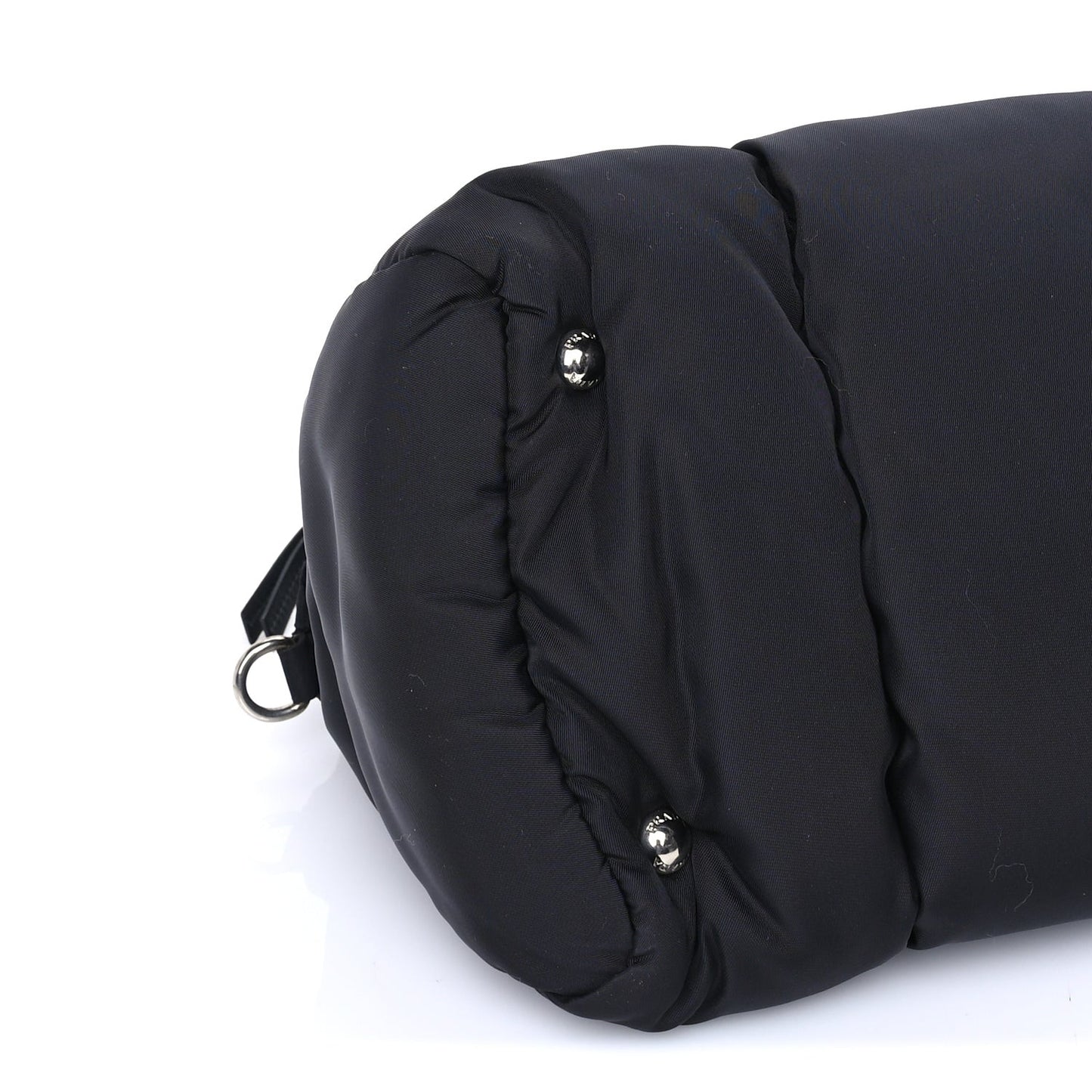 Tessuto Nylon Bomber Dome Satchel  Black