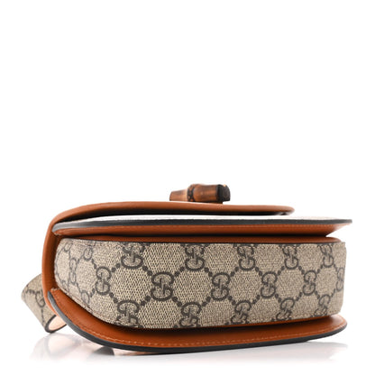 Gucci GG Supreme Monogram Web Bamboo Mini 1947 Belt Bag 85 34  Beige 4 of 7