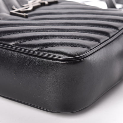 Saint Laurent Calfskin Matelasse Monogram Lou Camera Bag Black 8 of 9