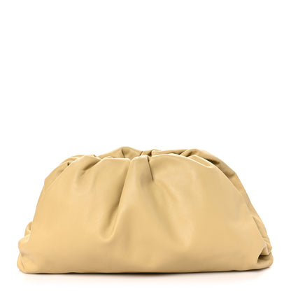 Bottega Veneta Smooth Butter Calf The Pouch Oversized Clutch Tapioca 1 of 9