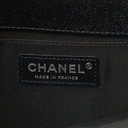 Chanel Caviar Quilted Medium Boy Flap Black 6 of 12