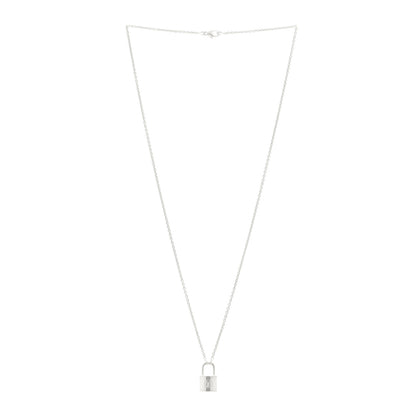 Louis Vuitton Sterling Silver Lockit Necklace 2 of 4