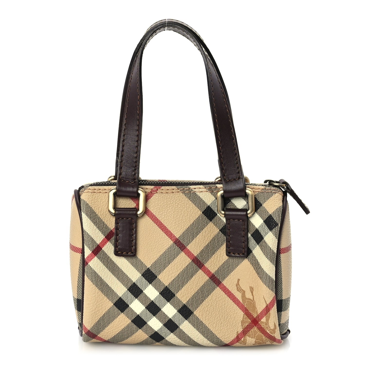 Burberry Haymarket Check Mini Shoulder Bag  Chocolate 1 of 8