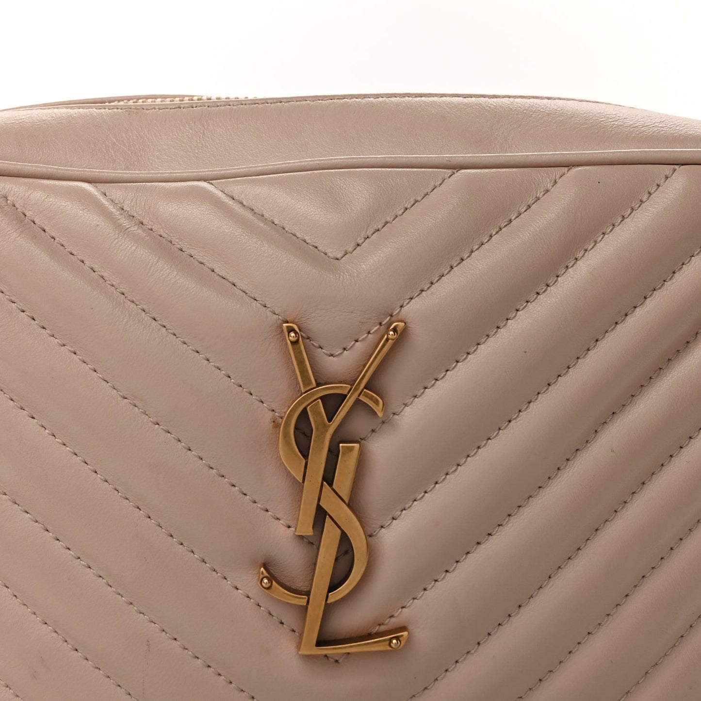 Calfskin Matelasse Monogram Lou Camera Bag  Nude Powder