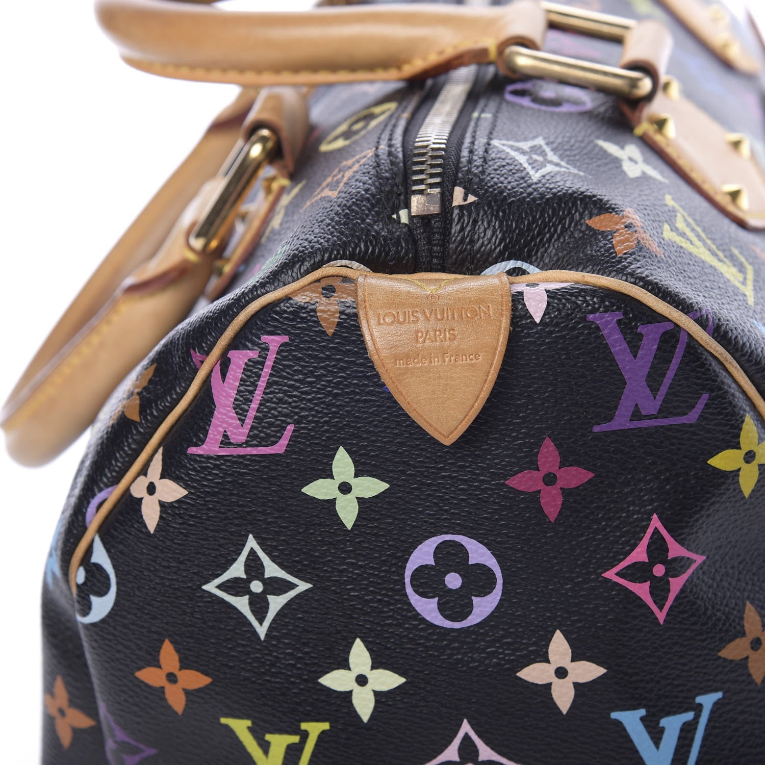 Louis Vuitton Monogram Multicolor Speedy 30 Black 6 of 9