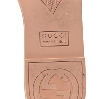 Gucci Rubber Interlocking G Womens Slide Sandals 39 Light Beige 7 of 10