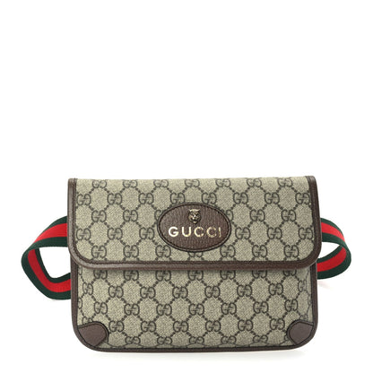 Gucci GG Supreme Monogram Neo Vintage Web Belt Bag Brown 1 of 8