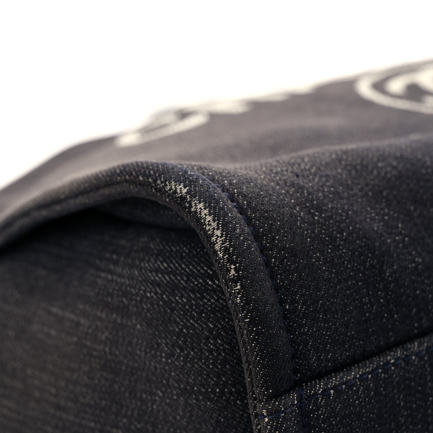 Chanel Denim Small Deauville Tote Dark Blue 13 of 13