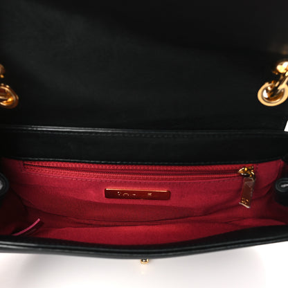 Chanel Calfskin Quilted Chain Handle Flap Black 5 of 10