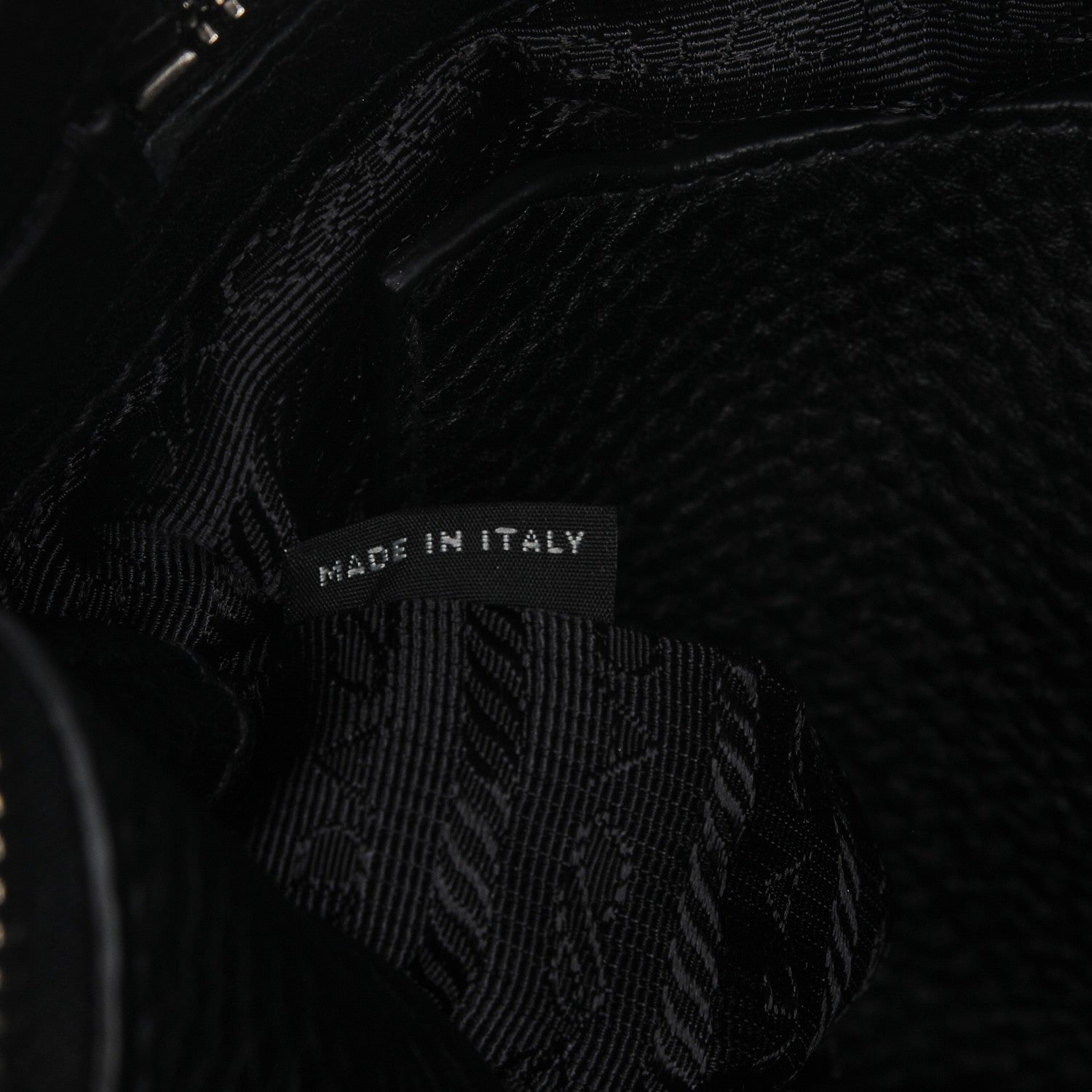 Prada Vitello Daino Zippered Crossbody Bag Black 7 of 7