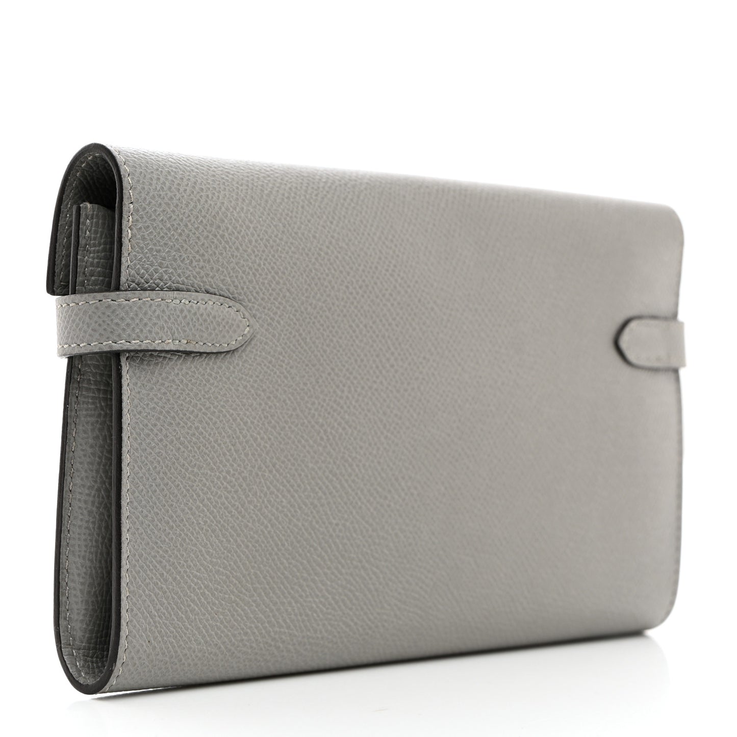 Epsom Kelly Longue Wallet Gris Mouette