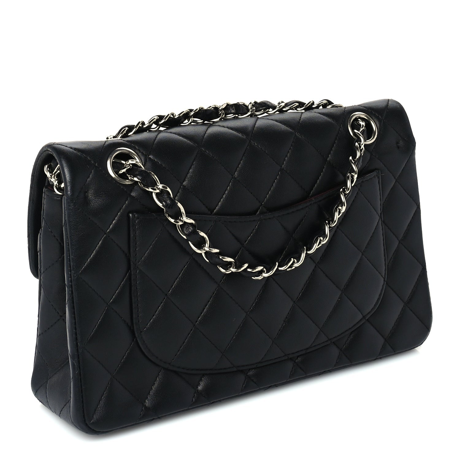 Chanel Lambskin Quilted Small Double Flap  Black 3 of 10