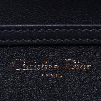 Christian Dior Metallic Patent Micro-Cannage Diorama Wallet on Chain Pouch Silver 6 of 10