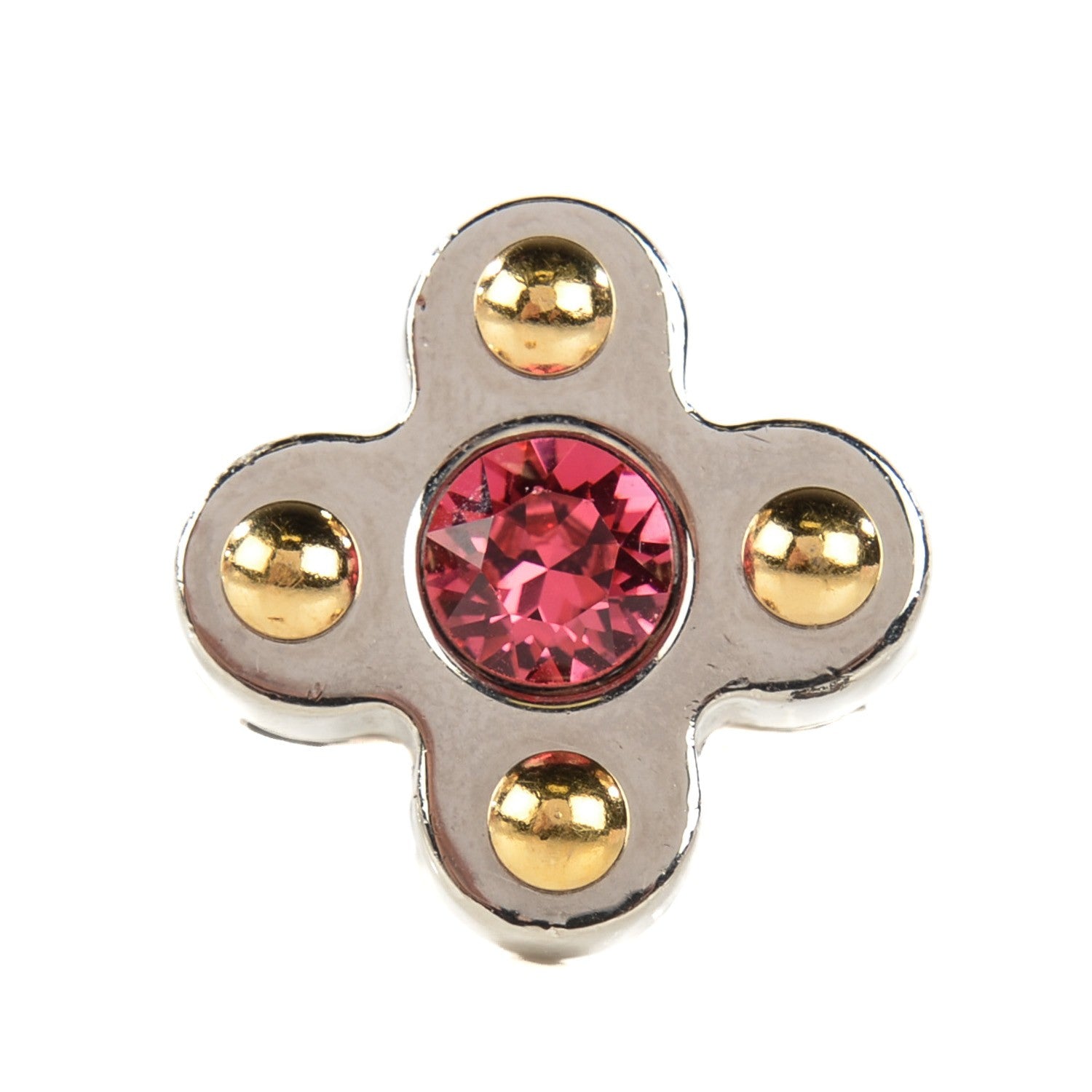 Louis Vuitton Crystal Love Letters Timeless Ring Set Silver S 5.5 1 of 6