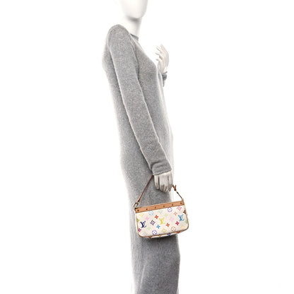 Louis Vuitton Monogram Multicolor Pochette Accessories White 2 of 11