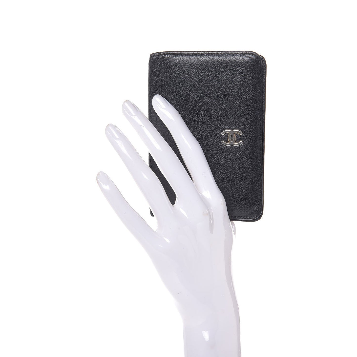 Goatskin Card Holder Wallet Black