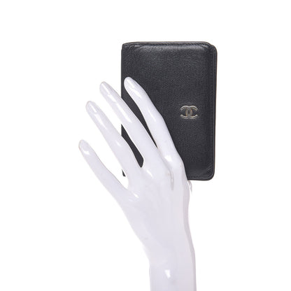 Chanel Goatskin Card Holder Wallet Black 2 of 9