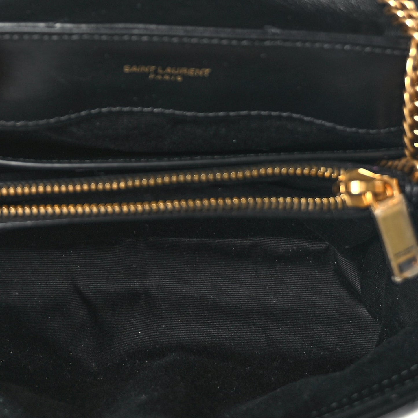 Calfskin Y Quilted Monogram Small Loulou Chain Satchel Black