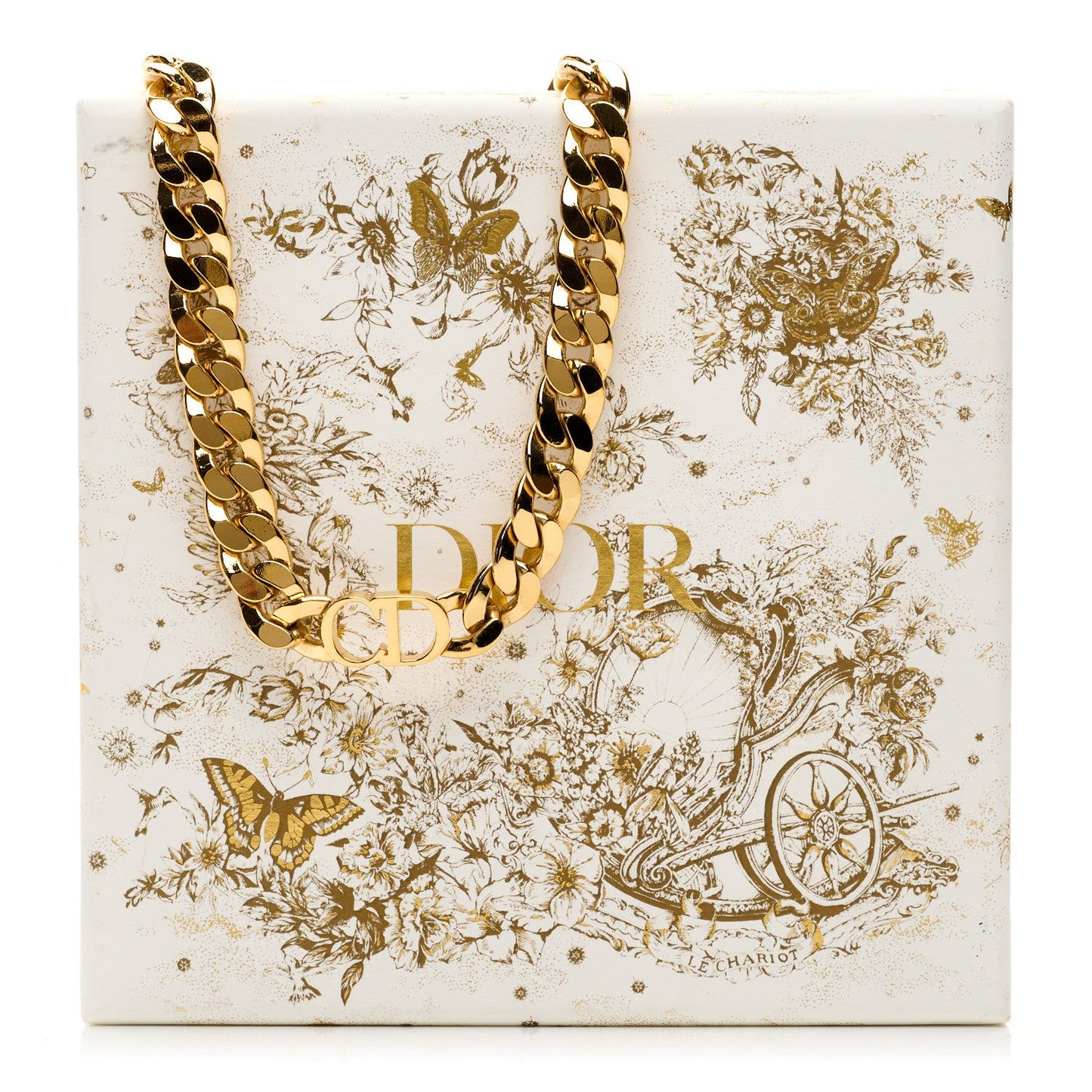 Metal Danseuse Etoile Chain Choker Necklace Gold