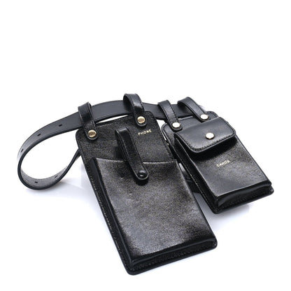 Fendi Vitello Glacier Utility Belt Pouch  Mogano 3 of 7