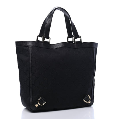 Gucci Monogram Small Abbey Tote Black 2 of 6