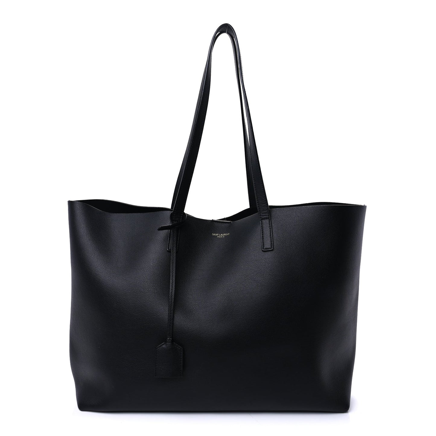 Calfskin Large Shopping Tote Black