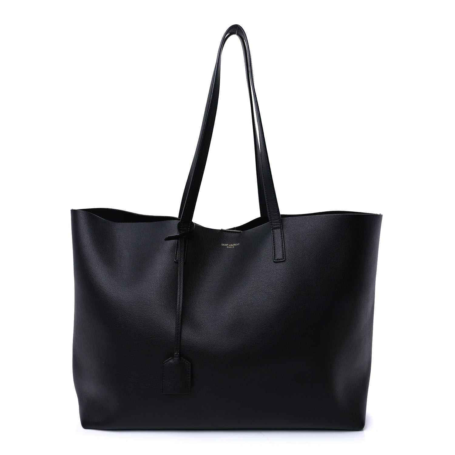 Saint Laurent Calfskin Large Shopping Tote Black 2 of 9