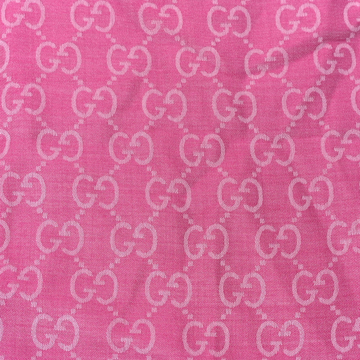 Wool Silk GG Monogram GGNat Scarf  Roseate