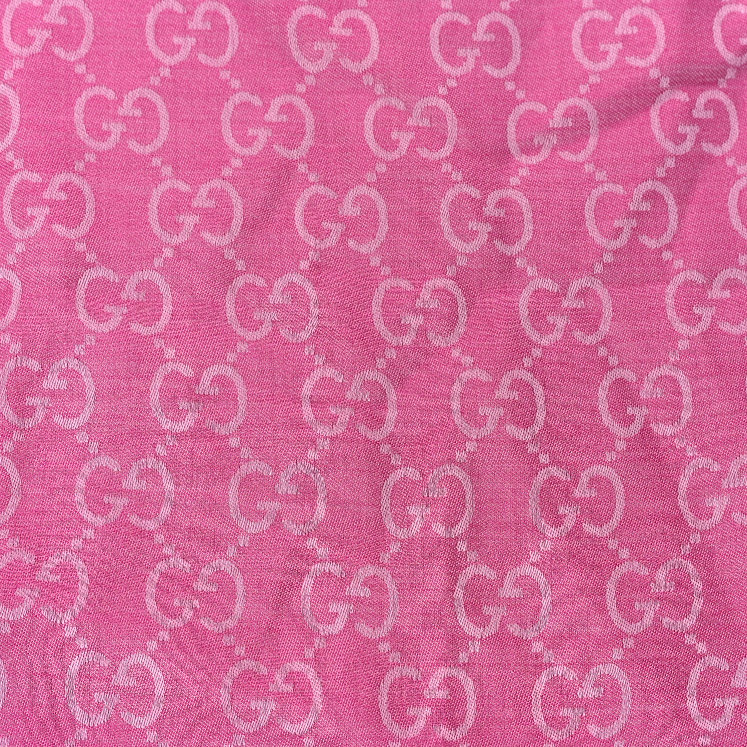 Gucci Wool Silk GG Monogram GGNat Scarf  Roseate 3 of 4