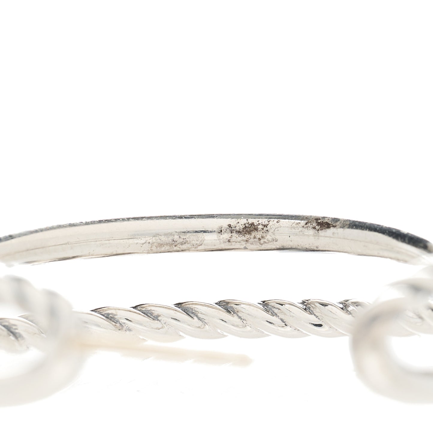 Sterling Silver Crossover Cable Hoop Earrings