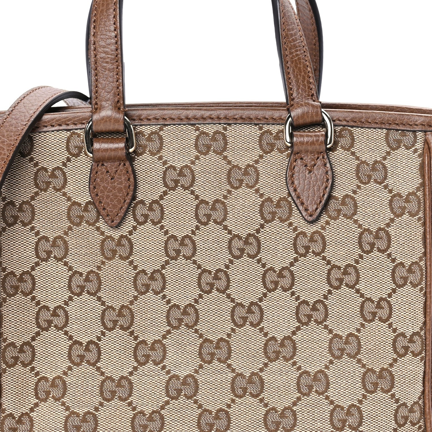 Gucci Monogram Small Bree Tote Beige Tabacco 6 of 8